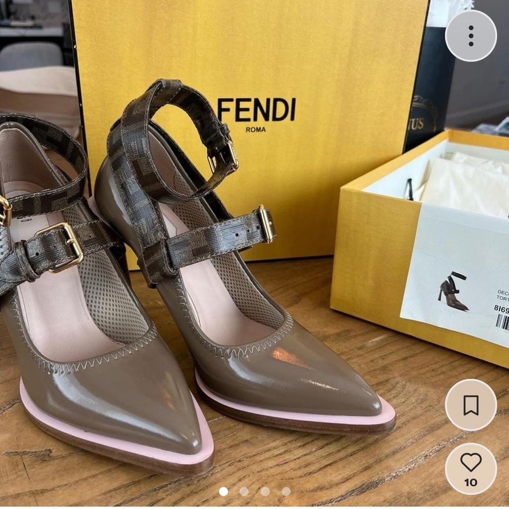 BRAND NEW Fendi FF Buckled Strap Décolleté Pumps